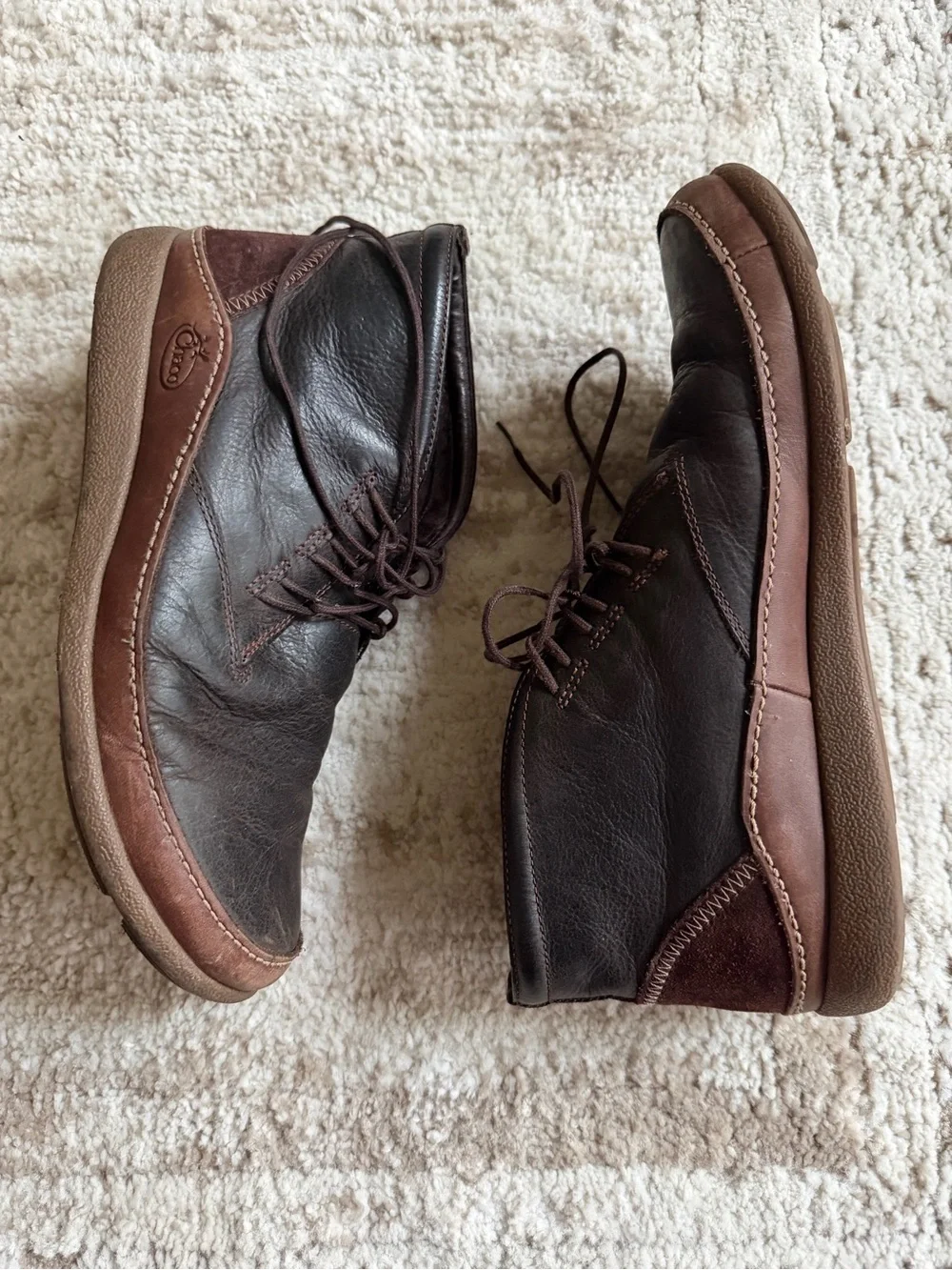 Men's Brown Leather Lace-Up Chaco Boots